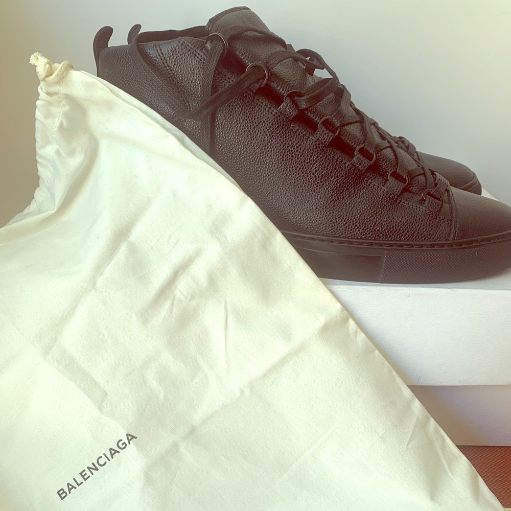 Balenciaga Men Shoe Arena High Black US10.5/EUR10